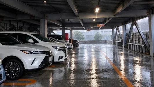 駐車場の雨対策
