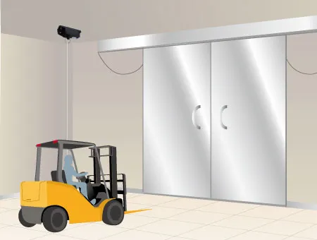 食品工場の防熱扉（DLW-1T）