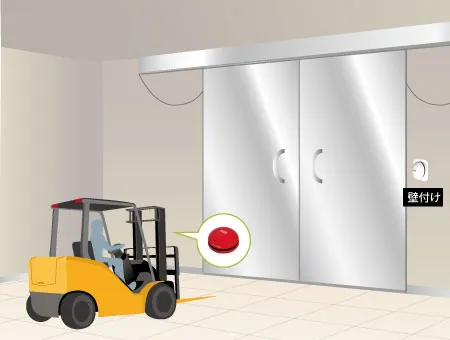 食品工場の防熱扉（DLW-3T）