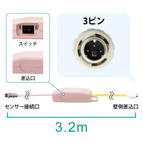 ナースコール接続ケーブル HB-CN-I3F-3.2m
