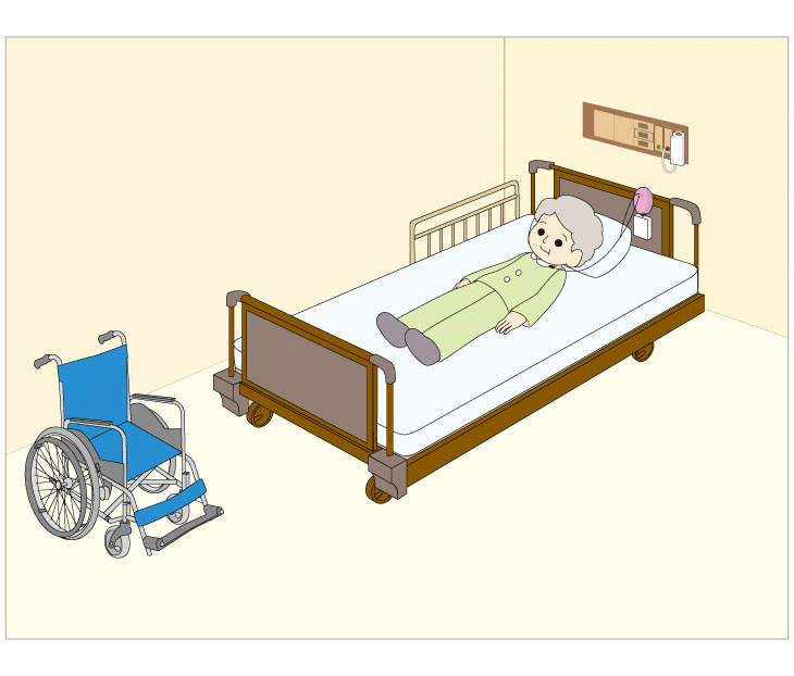 うーご君をベッド周りに設置