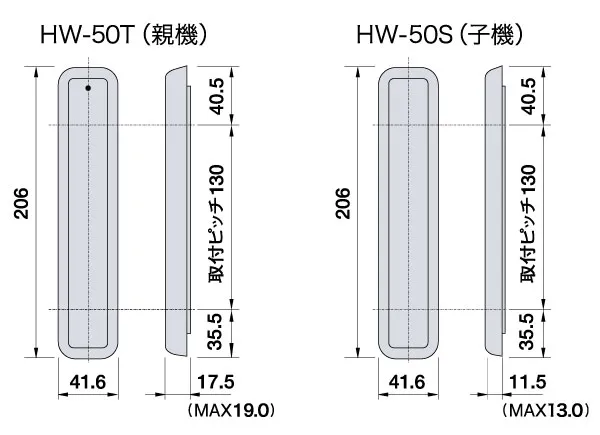 外観図 [mm]