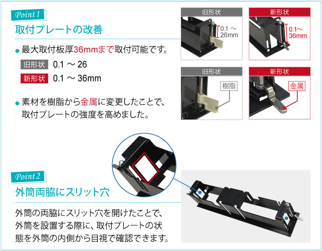  SSP-52の取付プレート及び外筒を改良しました！