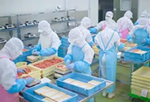非接触スイッチ使用場所 工場施設　食材保管庫